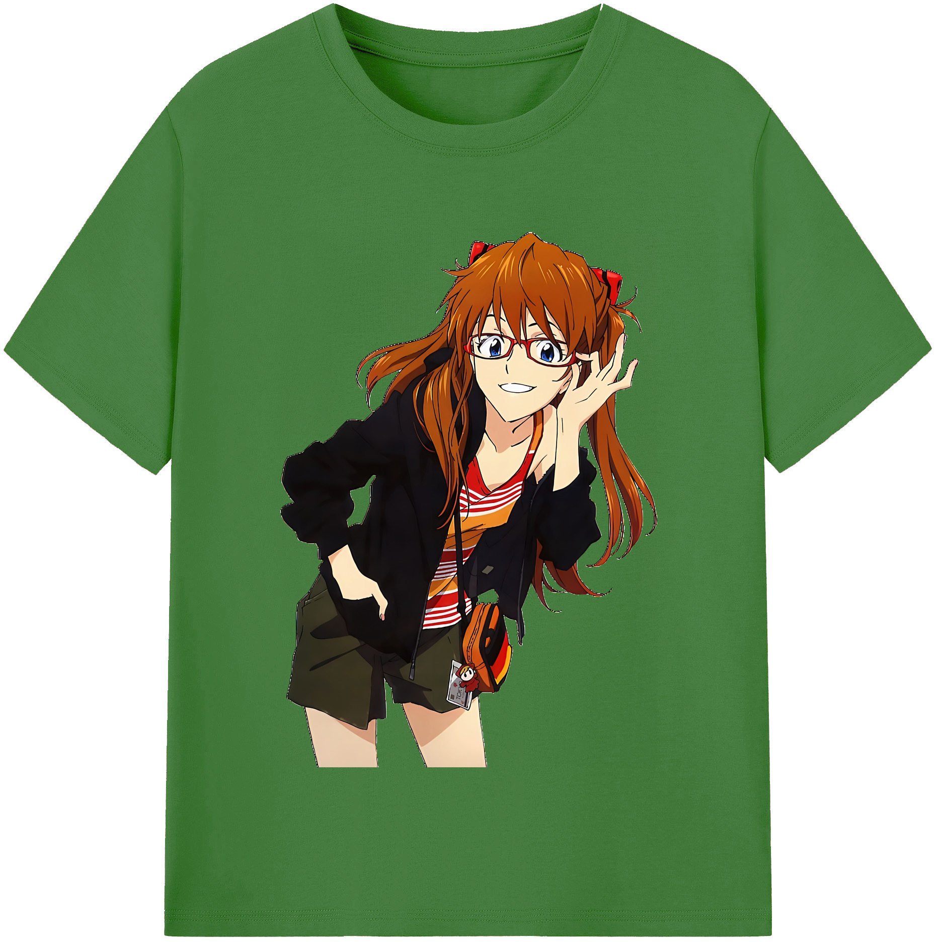 （画像用） EVA 新世紀エヴァンゲリオン レディースカジュアルプリントTシャツ（綿100％）